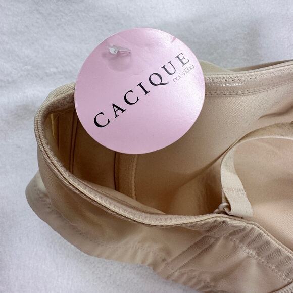 Cacique bra size 40C beige convertible adjustable straps nwt - Picture 5 of 6